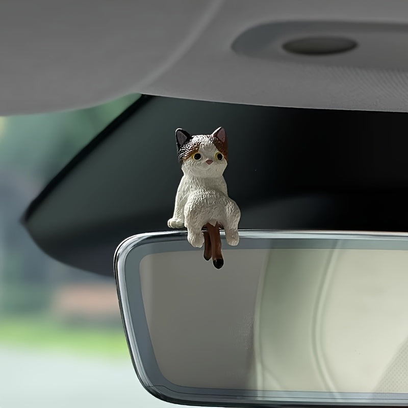 20 Cartoon Mini Cat Car Dashboard Ornaments - Suitable For Interior Decoration And Screen Display