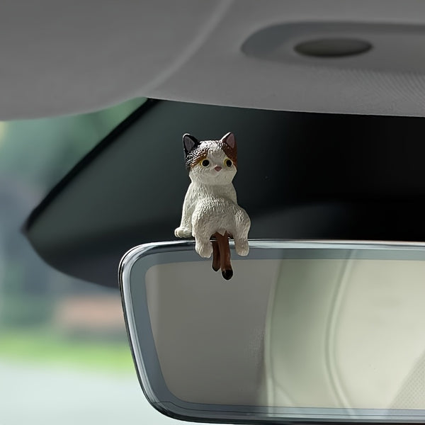 20 Cartoon Mini Cat Car Dashboard Ornaments - Suitable For Interior Decoration And Screen Display