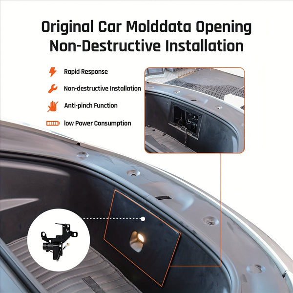 Frunk Electric Suction Soft Closing for Tesla for Model Y Model 3 Model S Model X 2021-2024 Front Trunk Cover Automatic Lock Closer, Power Front Hood Cargo Lid Auto Close Locker Motor for Model Y Model 3 Model S Model X for Tesla Accessories