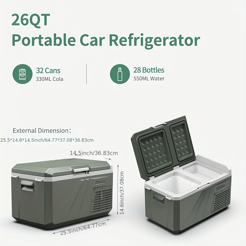 Alpicool Portable Freezer Alpicool 12V Portable Freezer - Low Noise Car Fridge for Camping and Travel Outdoors SUV RV