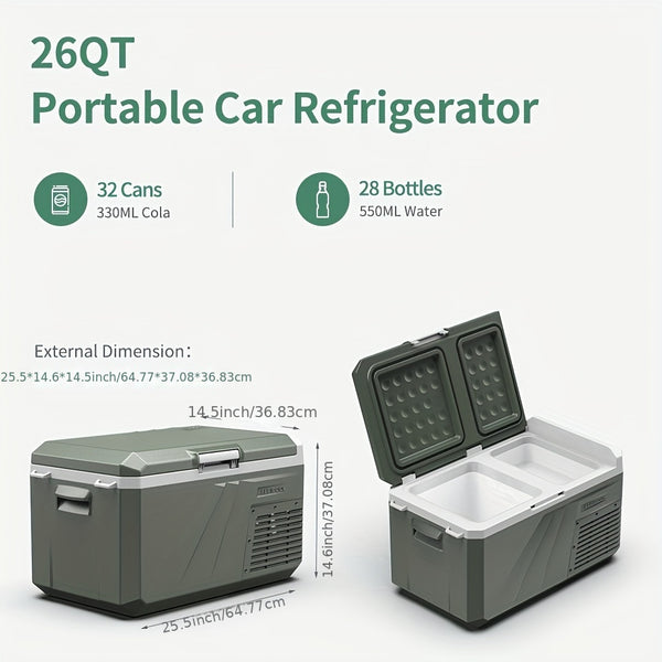 Alpicool Portable Freezer Alpicool 12V Portable Freezer - Low Noise Car Fridge for Camping and Travel Outdoors SUV RV