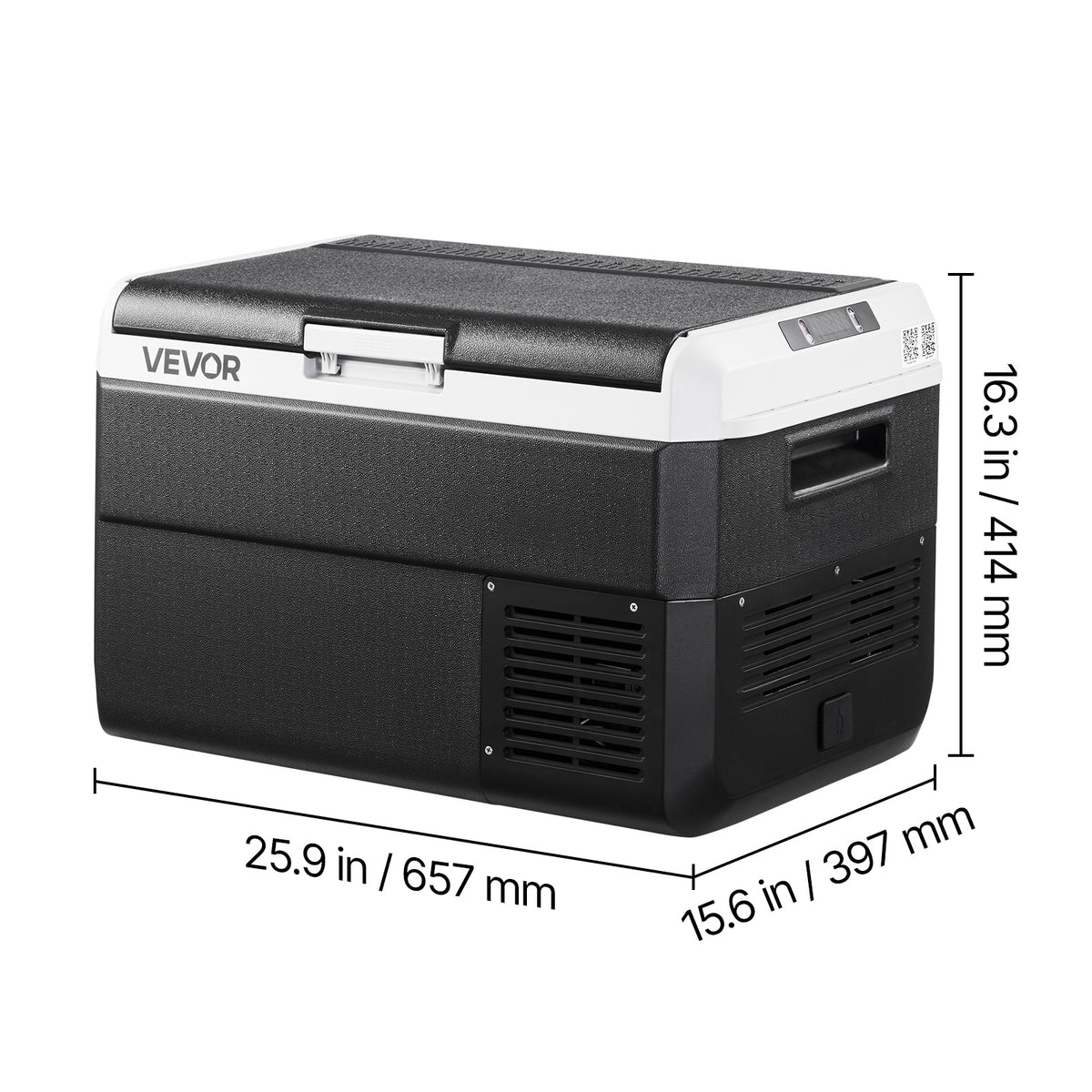 VEVOR 12 Volt Car Refrigerator Portable Freezer 31.7QT Electric Cooler for Camping 25L\u002F30L\u002F40L\u002F50L