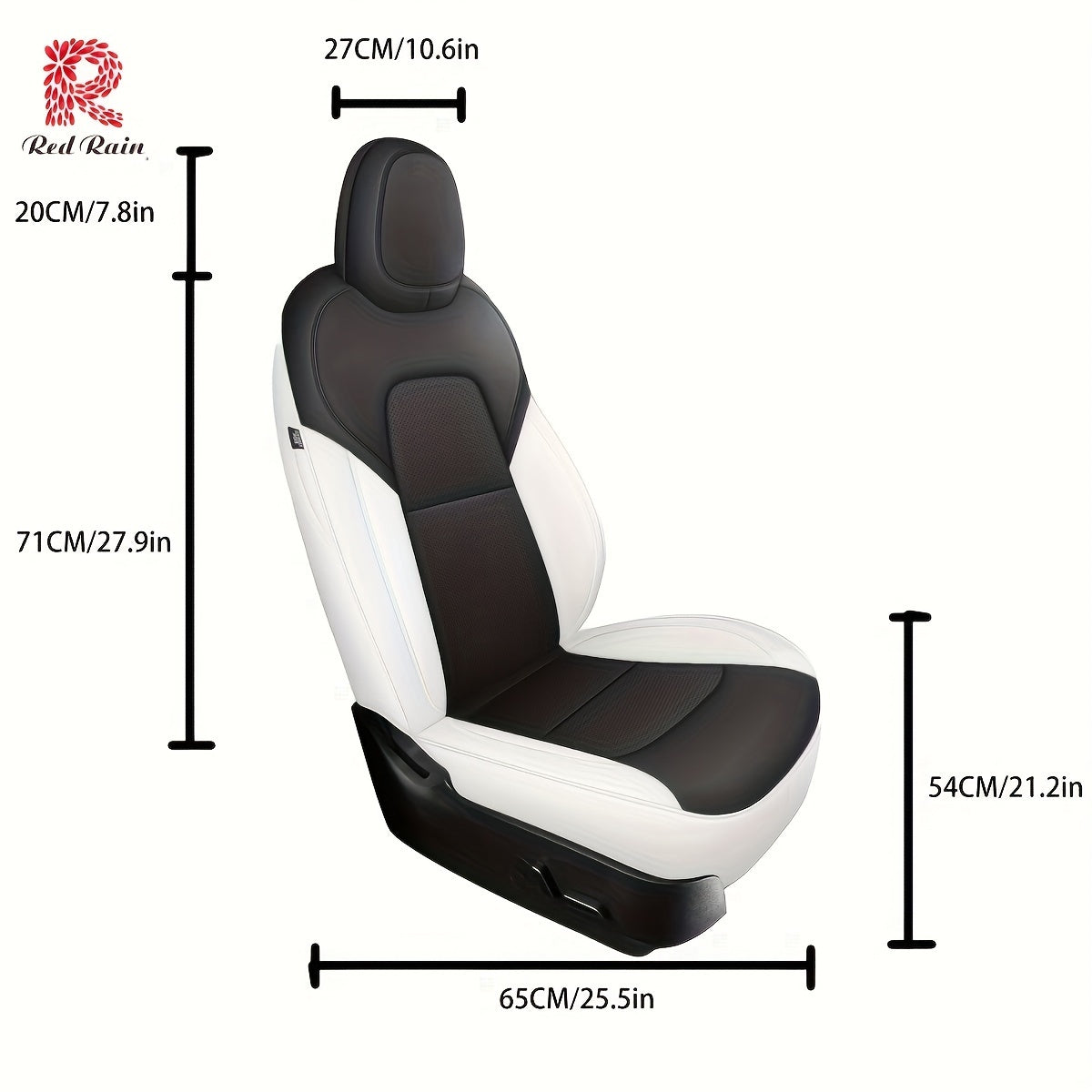 Red Rain Nappa  Car Seat Cover 5 Seats Car Seat Cover For Tesla ModelY 2020-2024\u002F2025(Doesn't Fit Tesla Model Y 7 Seats)