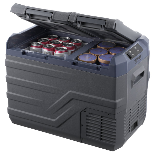 VEVOR Portable Car Refrigerator Freezer Compressor 25\u002F32\u002F40 L Dual Zone for Car Home