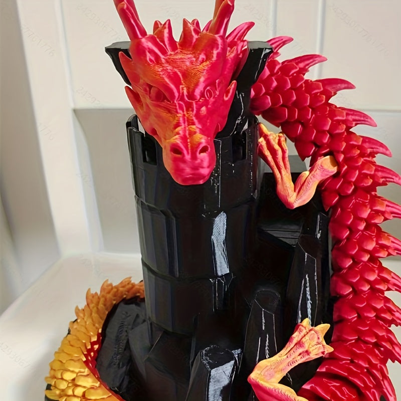 Extra Large 188cm\u002F74inch Chinese Dragon Car Decoration- Movable Dashboard Hanging Ornament Not for Electric Car Interior Decoration Suitable for Wealth Attraction Spring Festival HalloweeChristmas