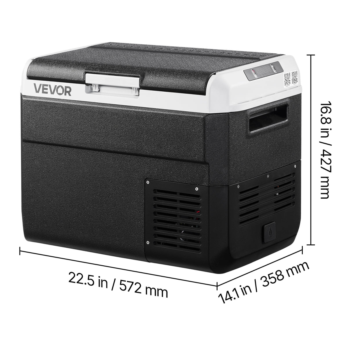 VEVOR 12 Volt Car Refrigerator Portable Freezer 31.7QT Electric Cooler for Camping 25L\u002F30L\u002F40L\u002F50L