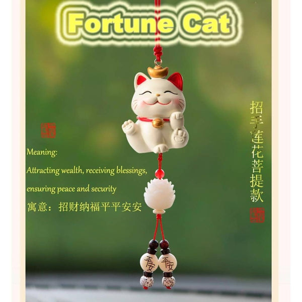 Car Hanging Accessories Car Fortune Pendant Decoration, Rearview Mirror Ornament for Safe Journey Meaning
