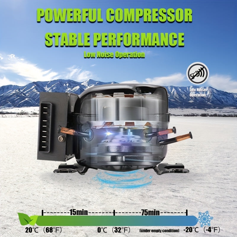 Alpicool Portable Refrigerator Alpicool Portable Refrigerator | Dual Temperature Control TWW55, 58 Quart (55 Liter) Compact Fridge Mini Freezer for Travel, Camping, Fishing, Outdoor -12\u002F24V DC