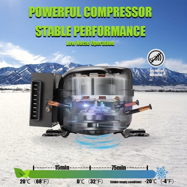 Alpicool Portable Refrigerator Alpicool Portable Refrigerator | Dual Temperature Control TWW55, 58 Quart (55 Liter) Compact Fridge Mini Freezer for Travel, Camping, Fishing, Outdoor -12\u002F24V DC