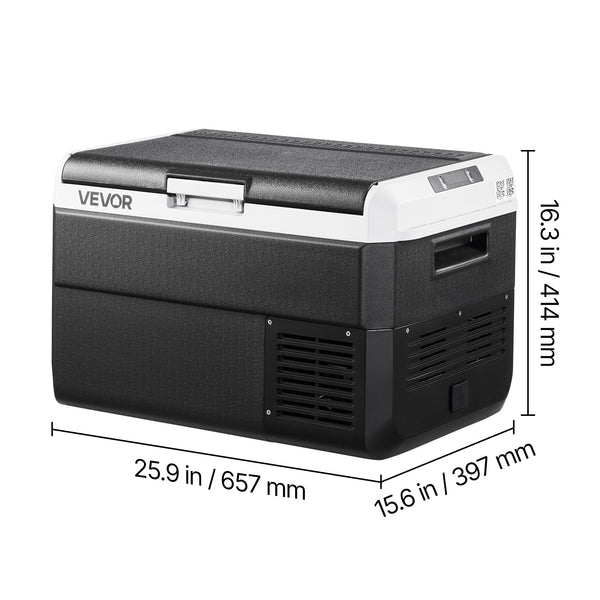 VEVOR 12 Volt Car Refrigerator Portable Freezer 31.7QT Electric Cooler for Camping 25L\u002F30L\u002F40L\u002F50L