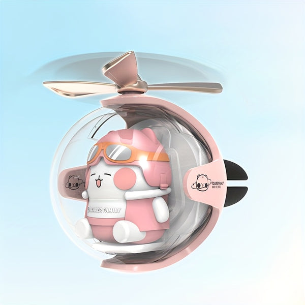 Teddy Bear Flying Ball Car Aroma Relax Air Outlet Small Aircraft Car Accessories Atmosphere Light Perfume