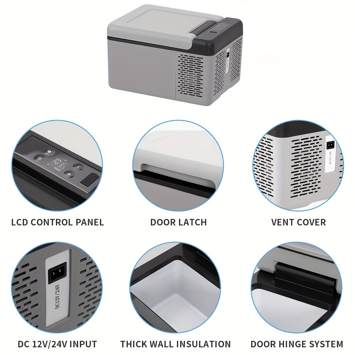 Alpicool C9 Portable Mini Fridge 12 Volt Car Refrigerator 10 Quart Fast Cooling 12V Car Fridge 12\u002F24V DC and 100-240V AC Car Cooler for Outdoor Camping RV Truck Boat