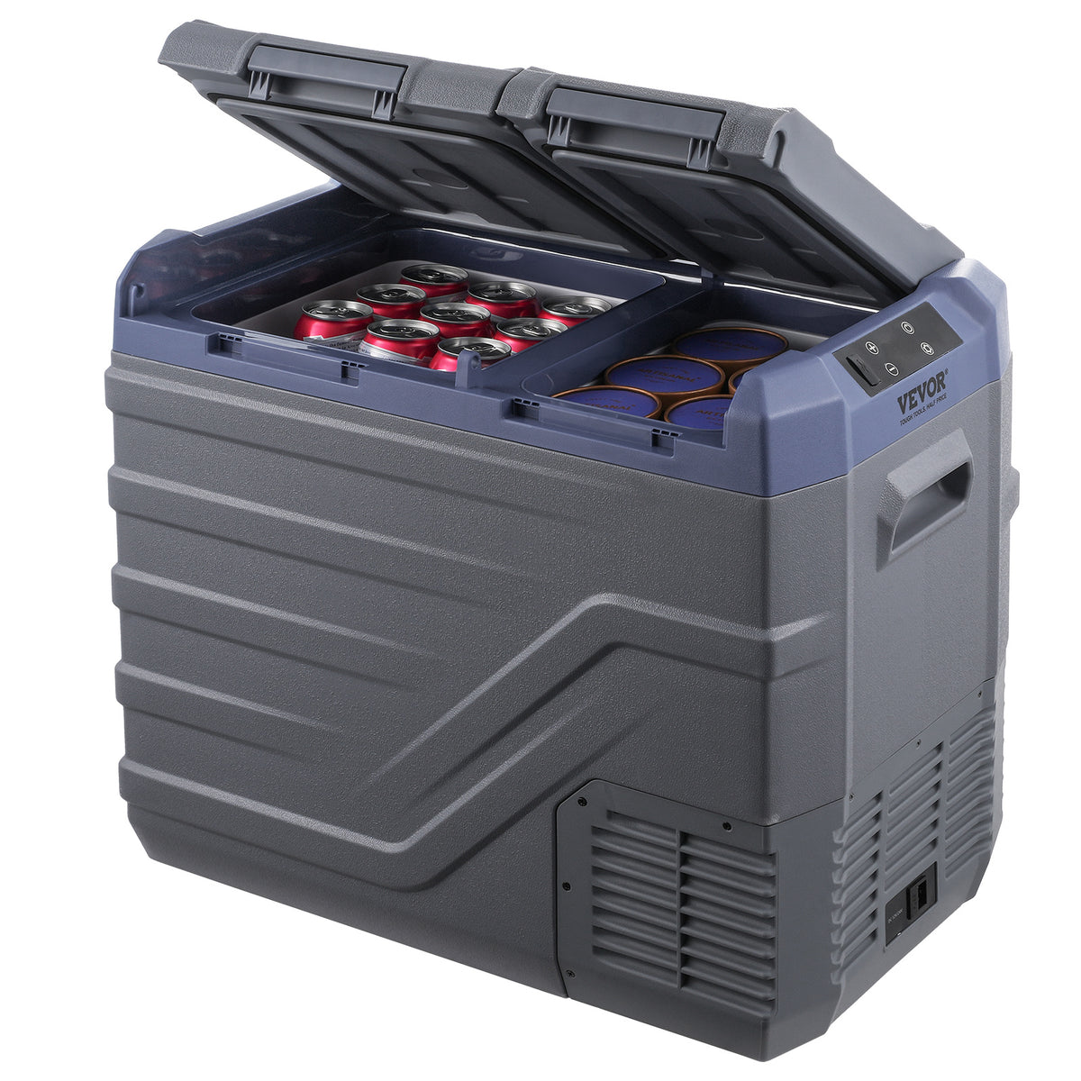 VEVOR Portable Car Refrigerator Freezer Compressor 25\u002F32\u002F40 L Dual Zone for Car Home