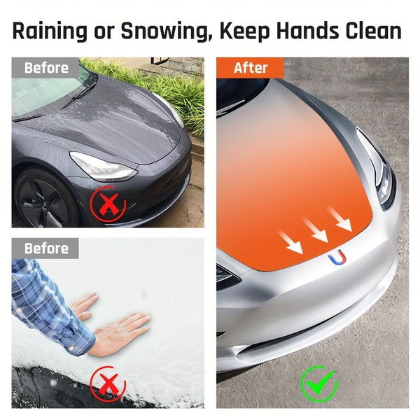 Frunk Electric Suction Soft Closing for Tesla for Model Y Model 3 Model S Model X 2021-2024 Front Trunk Cover Automatic Lock Closer, Power Front Hood Cargo Lid Auto Close Locker Motor for Model Y Model 3 Model S Model X for Tesla Accessories