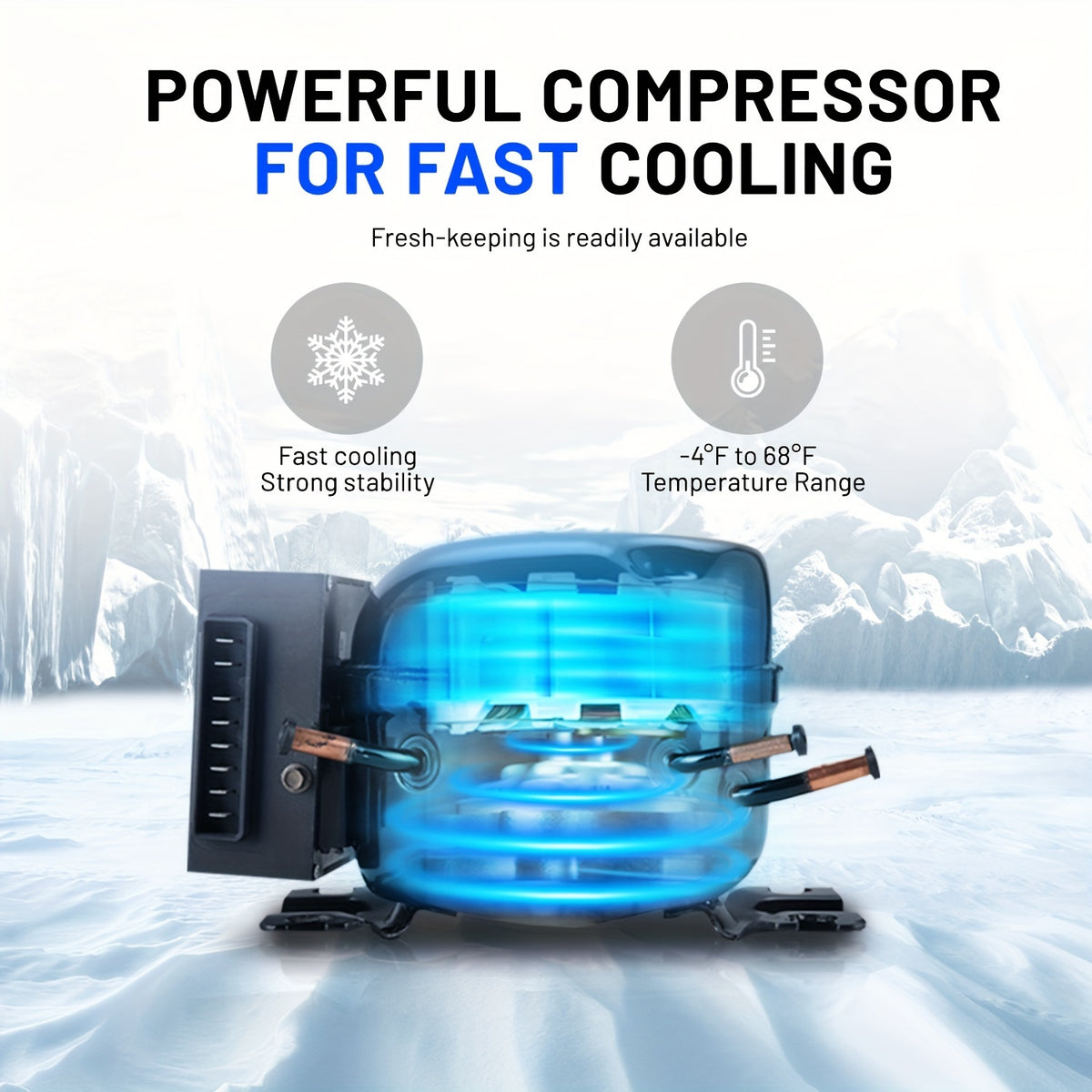 Alpicool S15 Portable Freezer, 12 Volt Refrigerator, 18 Quart (16.8 Liter) Fast Cooling 12V Car Fridge, Pink Car Cooler, 12\u002F24V DC and 100-240V AC for Outdoor, Camping, RV, Truck, Boat