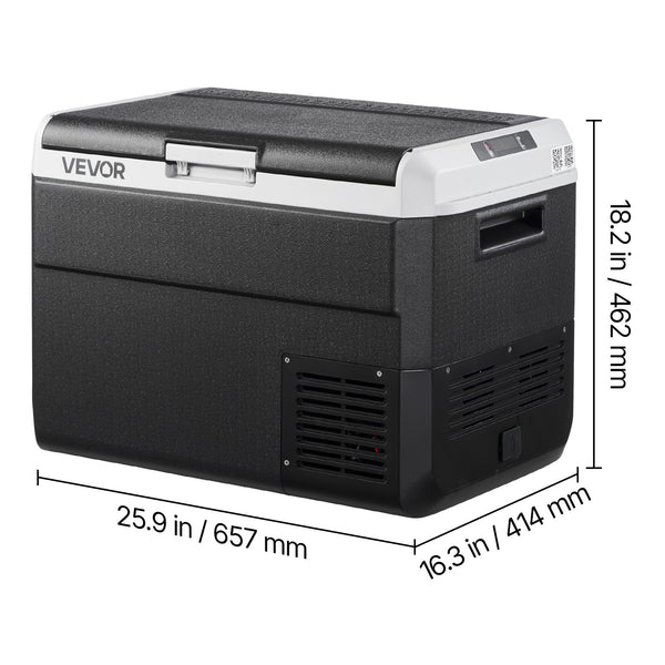 VEVOR 12 Volt Car Refrigerator Portable Freezer 31.7QT Electric Cooler for Camping 25L\u002F30L\u002F40L\u002F50L