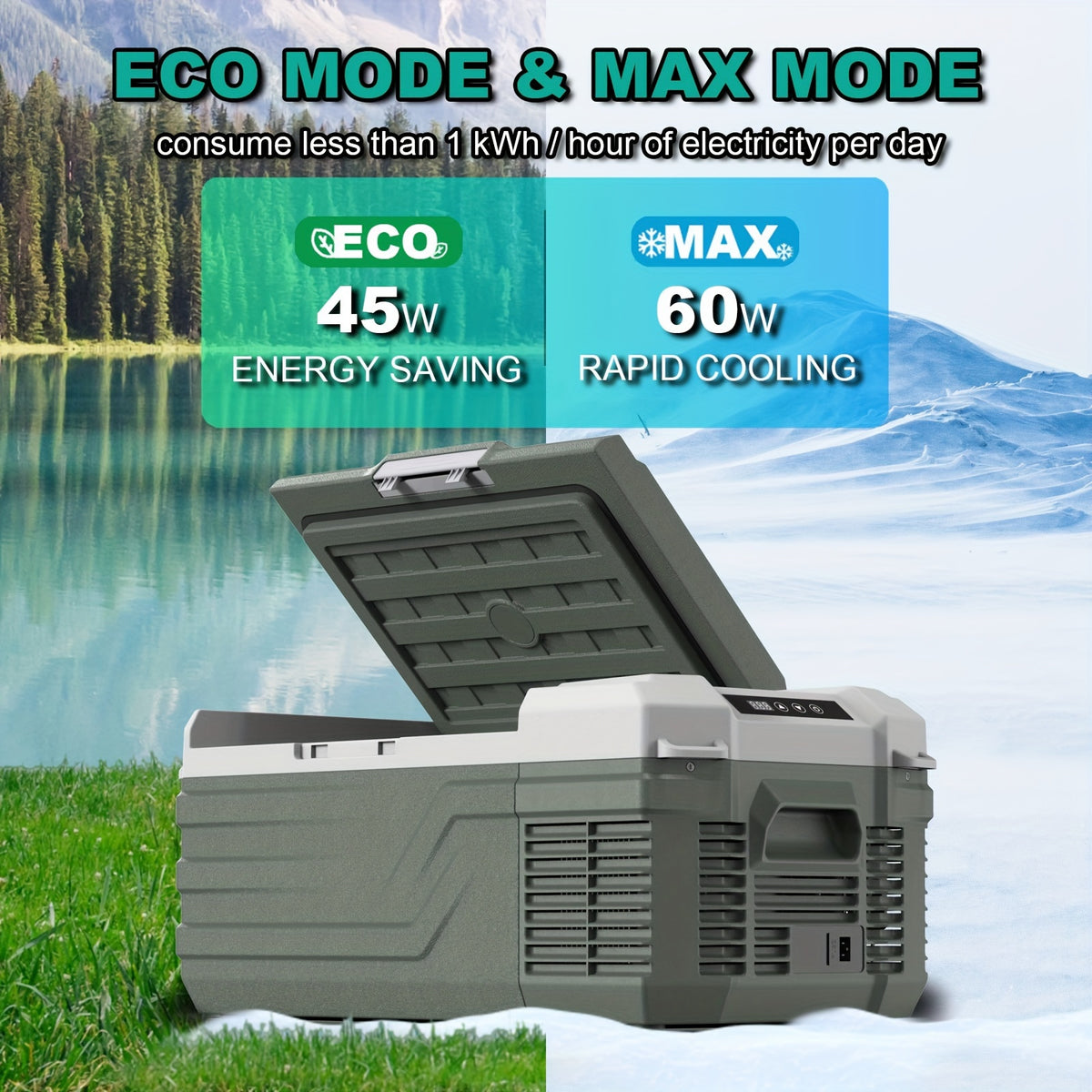 Alpicool Portable Freezer Alpicool 12V Portable Freezer - Low Noise Car Fridge for Camping and Travel Outdoors SUV RV