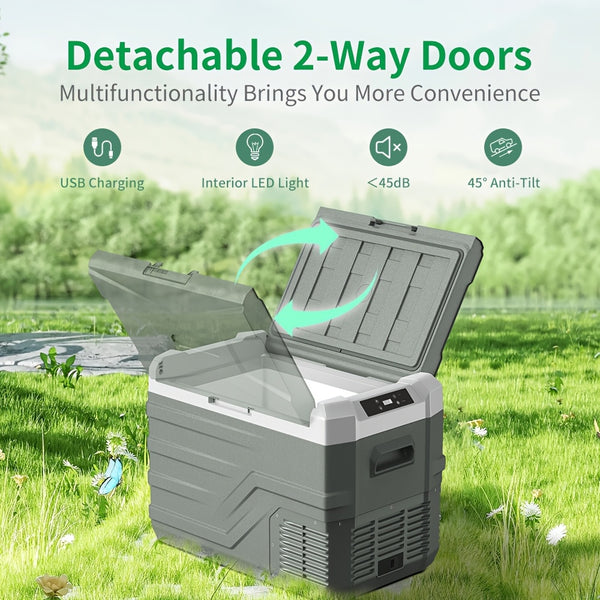 Alpicool Portable Freezer Alpicool 12V Portable Freezer - Low Noise Car Fridge for Camping and Travel Outdoors SUV RV