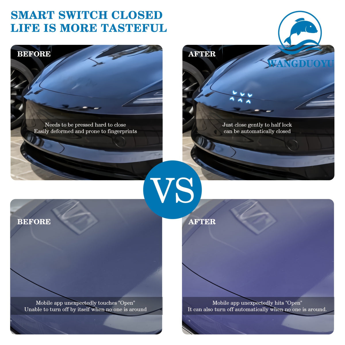 Front Trunk Electric Suction Lock For Tesla Model 3 Highland\u002FModel 3\u002FModel Y, Frunk Electric Suction Cover Automatic Closing Accessories