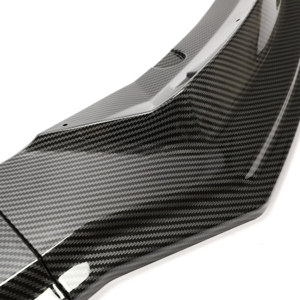 For Tesla Model 3 1723 Front Bumper Lip Kit Chin Spoiler Carbon Fiber Style